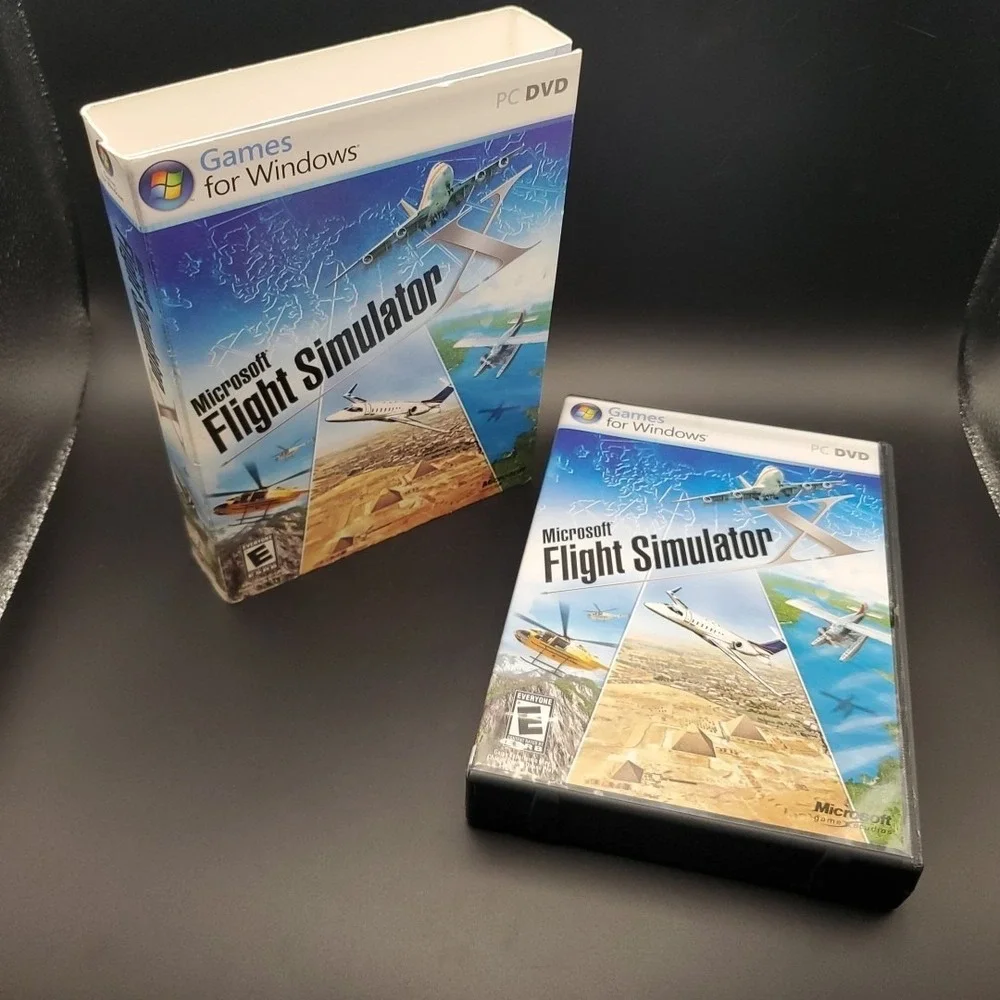 Microsoft Flight Simulator X (PC/DVD/2006) w/Product Key And Both Discs